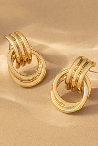 KNOTTED HOOPS | GOLD