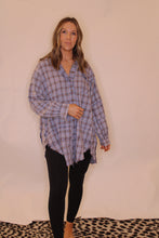 Load image into Gallery viewer, PLAID SHIRT | PERI BLUE
