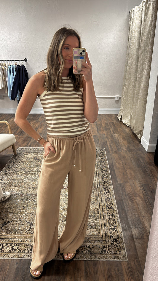 BREEZY BOTTOMS | TAUPE